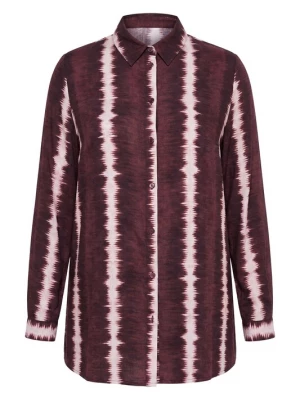 Foto van product Studio Untold Blouse aubergine / bourgogne / wit