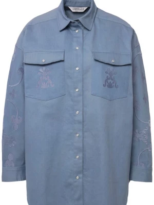 Foto van product Studio Untold Blouse blauw denim