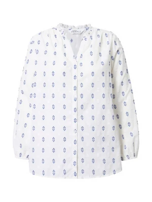 Foto van product Studio Untold Blouse blauw denim / wit