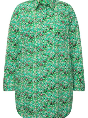 Foto van product Studio Untold Blouse bruin / groen / limoen / wit