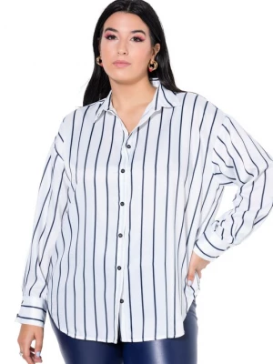 Foto van product Studio Untold Blouse donkerblauw / offwhite