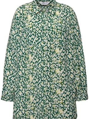 Foto van product Studio Untold Blouse geel / pasteelgeel / donkergroen