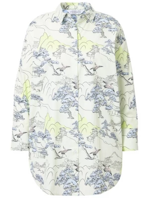 Foto van product Studio Untold Blouse grijs / groen / zwart / wit