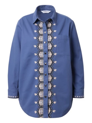 Foto van product Studio Untold Blouse lichtbeige / blauw / zwart