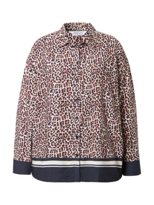 Foto van product Studio Untold Blouse lichtbeige / nachtblauw / wit