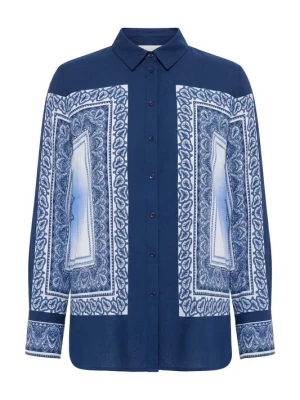 Foto van product Studio Untold Blouse lichtblauw / donkerblauw