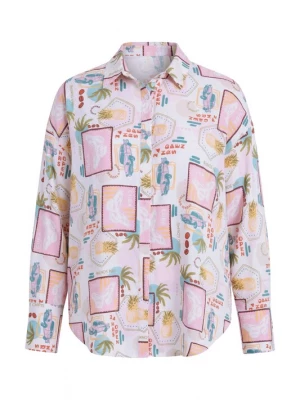 Foto van product Studio Untold Blouse opaal / groen / rosa / rood / wit