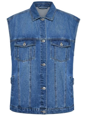 Foto van product Studio Untold Bodywarmer blauw denim