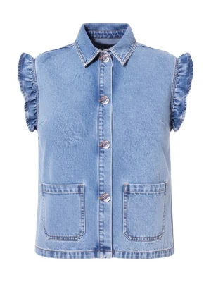 Foto van product Studio Untold Bodywarmer blauw denim