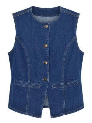 Foto van product Studio Untold Bodywarmer blauw denim