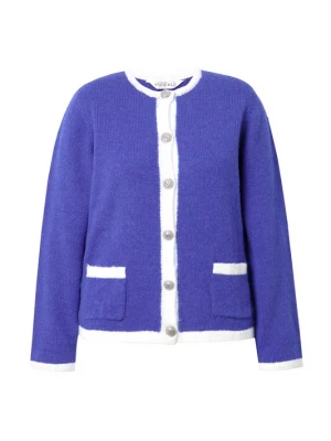 Foto van product Studio Untold Gebreid vest violetblauw / wit