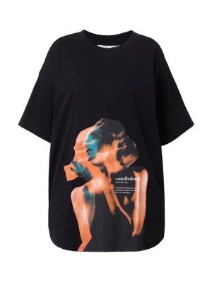Foto van product Studio Untold Oversized shirt blauw / oranje / zwart / wit