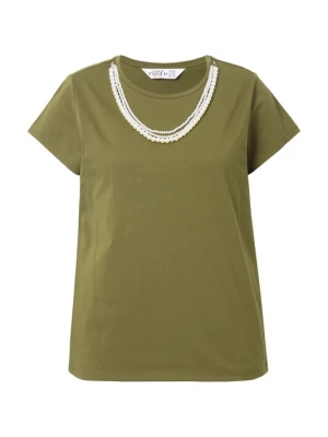 Foto van product Studio Untold Shirt olijfgroen / wit