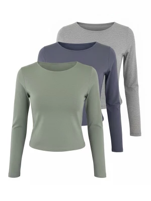 Foto van product studioselect Shirt 'Blanca' duifblauw / grijs gemêleerd / mintgroen