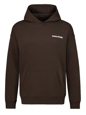 Foto van product Sublevel Sweatshirt 'Worldwide' chocoladebruin / wit
