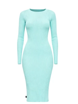 Foto van product Süel knitwear Gebreide jurk 'Amanda Basic' mintgroen