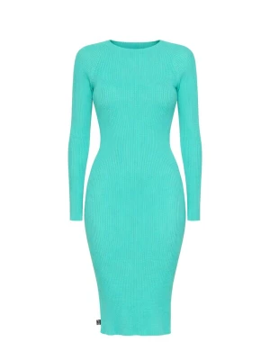 Foto van product Süel knitwear Gebreide jurk 'Amanda Basic' turquoise