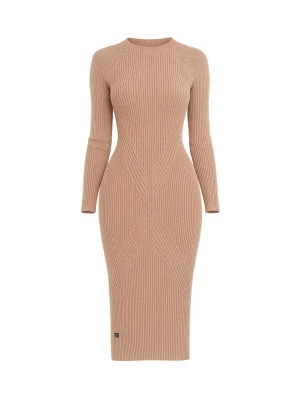 Foto van product Süel knitwear Gebreide jurk 'Gabi' cappuccino