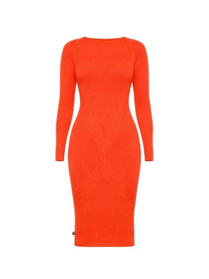Foto van product Süel knitwear Gebreide jurk 'Gabi' oranjerood