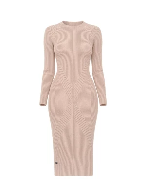 Foto van product Süel knitwear Gebreide jurk 'Gabi' taupe