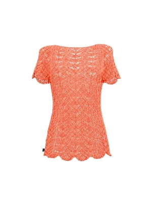 Foto van product Süel knitwear Gebreide top 'Twin Lace' koraal