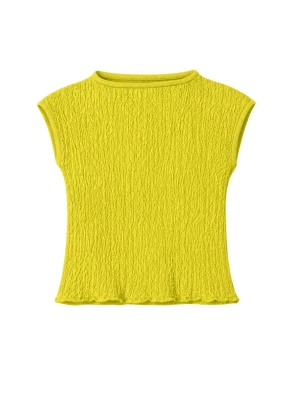 Foto van product Süel knitwear Gebreide top 'Wrinkled Texture' kiwi