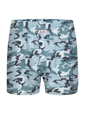 Foto van product Sugar Pine Boxershorts ' Snow Camouflage ' lichtblauw