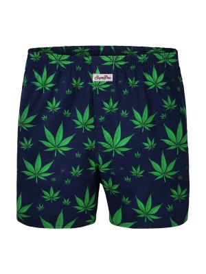 Foto van product Sugar Pine Boxershorts ' Webboxershorts weit Motive Print ' navy / groen