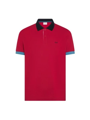 Foto van product SUN68 Shirt 'SUN68 POLO 3 COLOR WAY / POLO' rood