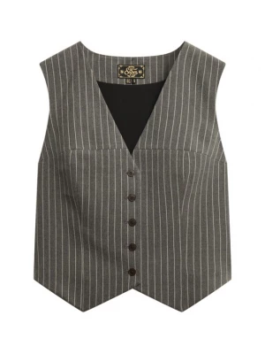 Foto van product Superdry & Co Bodywarmer grijs / wit