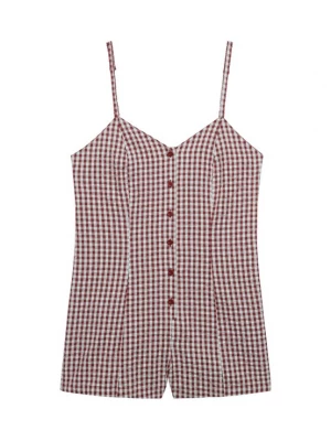 Foto van product Superdry & Co Jumpsuit 'Gingham Cami' rood / wit