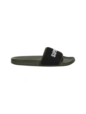 Foto van product Superdry & Co Muiltjes olijfgroen / zwart / wit