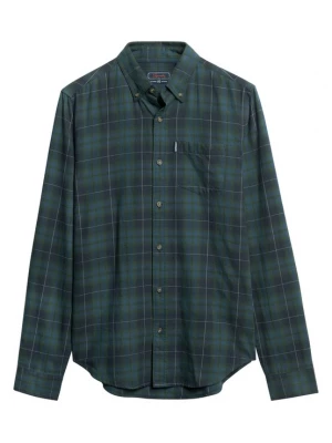 Foto van product Superdry & Co Overhemd donkerblauw / smaragd / pastelgroen / donkergroen
