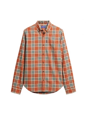 Foto van product Superdry & Co Overhemd donkergroen / oranje / lichtoranje / wit