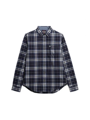 Foto van product Superdry & Co Overhemd marine / bruin / wit