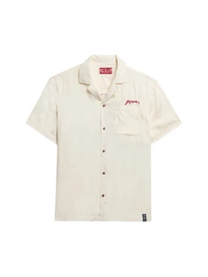 Foto van product Superdry & Co Overhemd 'Merchant Suika' crème / marine / oranje / rood