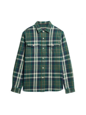 Foto van product Superdry & Co Overhemd navy / pueblo / donkergroen / wit