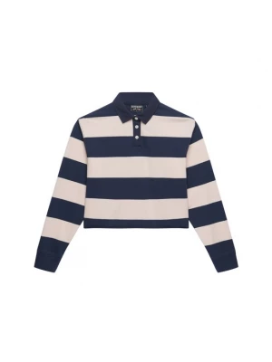 Foto van product Superdry & Co Oversized shirt 'Athletic Essentials' beige / donkerblauw