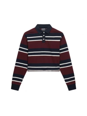 Foto van product Superdry & Co Oversized shirt beige / donkerblauw / bloedrood