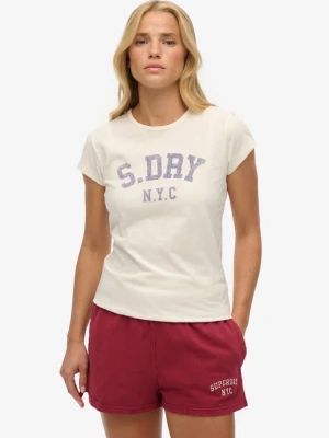 Foto van product Superdry & Co Shirt 'Athletic Essential' blauw / wolwit