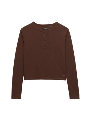 Foto van product Superdry & Co Shirt 'Athletic Essential' donkerbruin