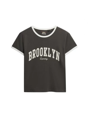 Foto van product Superdry & Co Shirt 'Athletic Essentials' antraciet / donkergrijs / wit