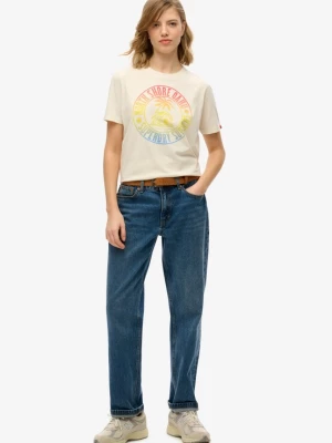 Foto van product Superdry & Co Shirt 'Lo-Fi' crème / turquoise / limoen / neonrood