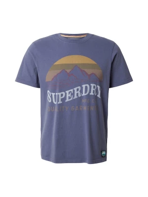 Foto van product Superdry & Co Shirt 'Outdoors Mountain' donkerblauw / lichtgrijs / kaki / bessen