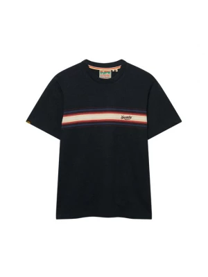 Foto van product Superdry & Co Shirt saffier / chocoladebruin / bloedrood / offwhite