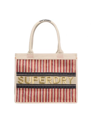 Foto van product Superdry & Co Shopper crème / goud / rood / zwart