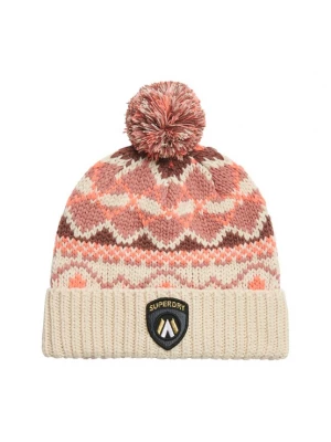 Foto van product Superdry & Co Sportmuts 'Apres' crème / donkerlila / oudroze