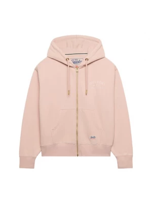Foto van product Superdry & Co Sweatvest 'Luxe Casual' rosa / wit