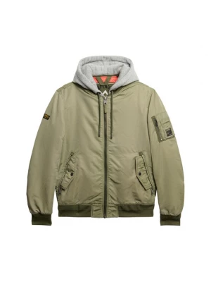 Foto van product Superdry & Co Tussenjas 'Ma1' lichtgrijs / olijfgroen