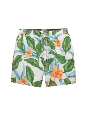 Foto van product Superdry & Co Zwemshorts lichtblauw / groen / oranje / wit